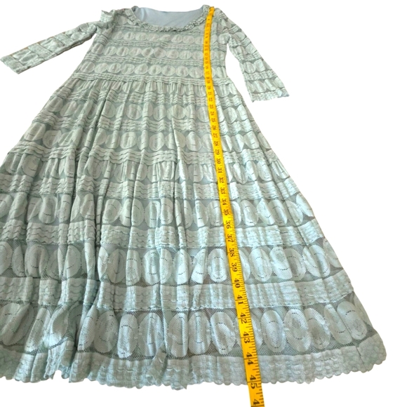 Sundance Willow Spa Lace Long Sleeve Modest Round Neck Maxi Dress Size P XL - Picture 5 of 14